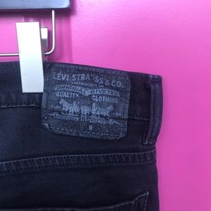 Levi’s 511 Black Skinny Jeans Denim 33 x 32